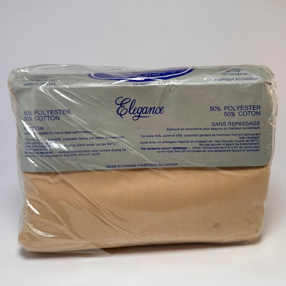 Vintage Elegance Permanent Press Sheet Set – Twin – 3-Piece – Neutral Beige –NIB - Picture 3 of 7